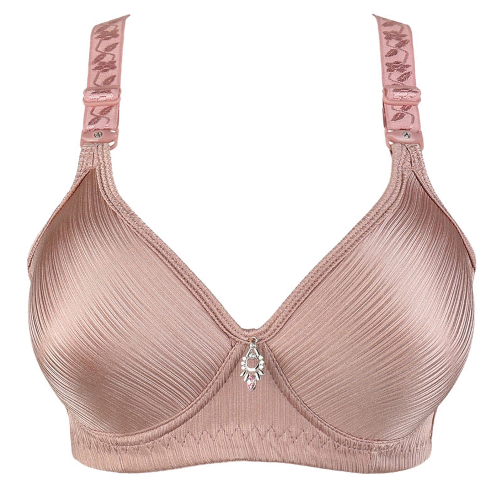 Wirefree Comfort Fit Seamless Bra for Women - Soft Everyday Push Up Underwear for Casual Wear & Lounge
