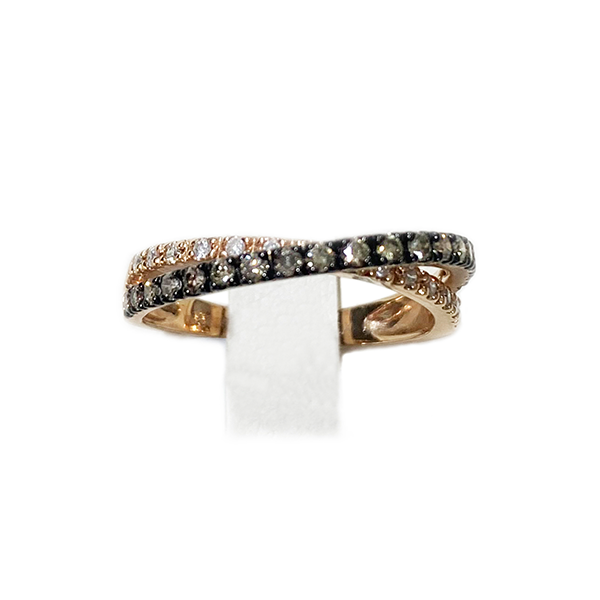 14K Rose Gold Brown Diamond Ring for Women - Elegant Vintage Style Engagement & Wedding Band - Perfect for Anniversaries, Proposals & Special Occasions