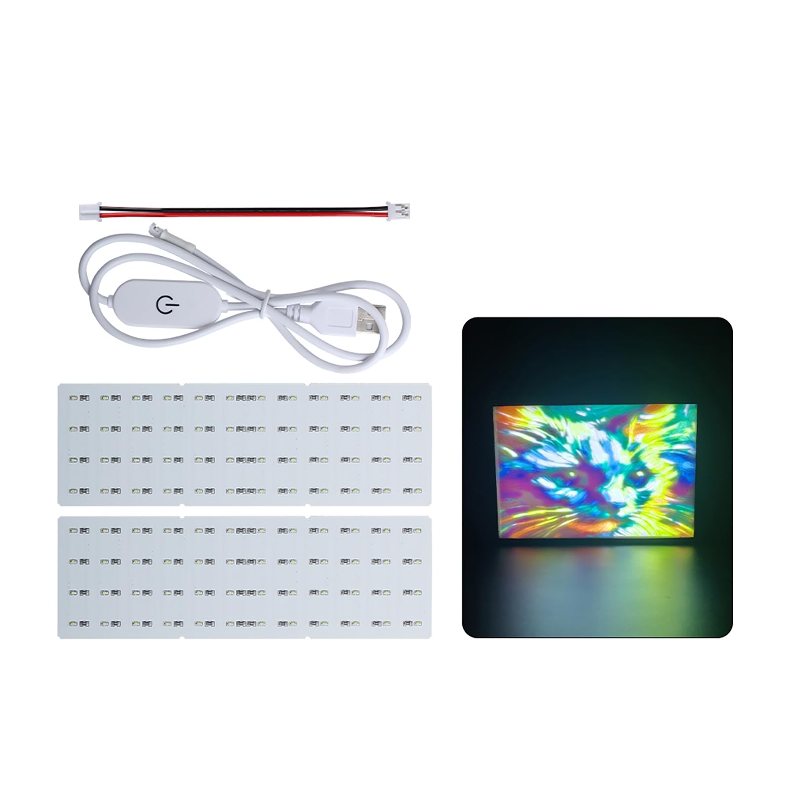 ljhnba 3D Printer LED Light Board Kit - High Brightness Replacement Panel for Photo Models, Lab Lighting & 3D Printed Lamps | Perfect for Enhanced Printing Projects, DIY Crafts, and Home Decor