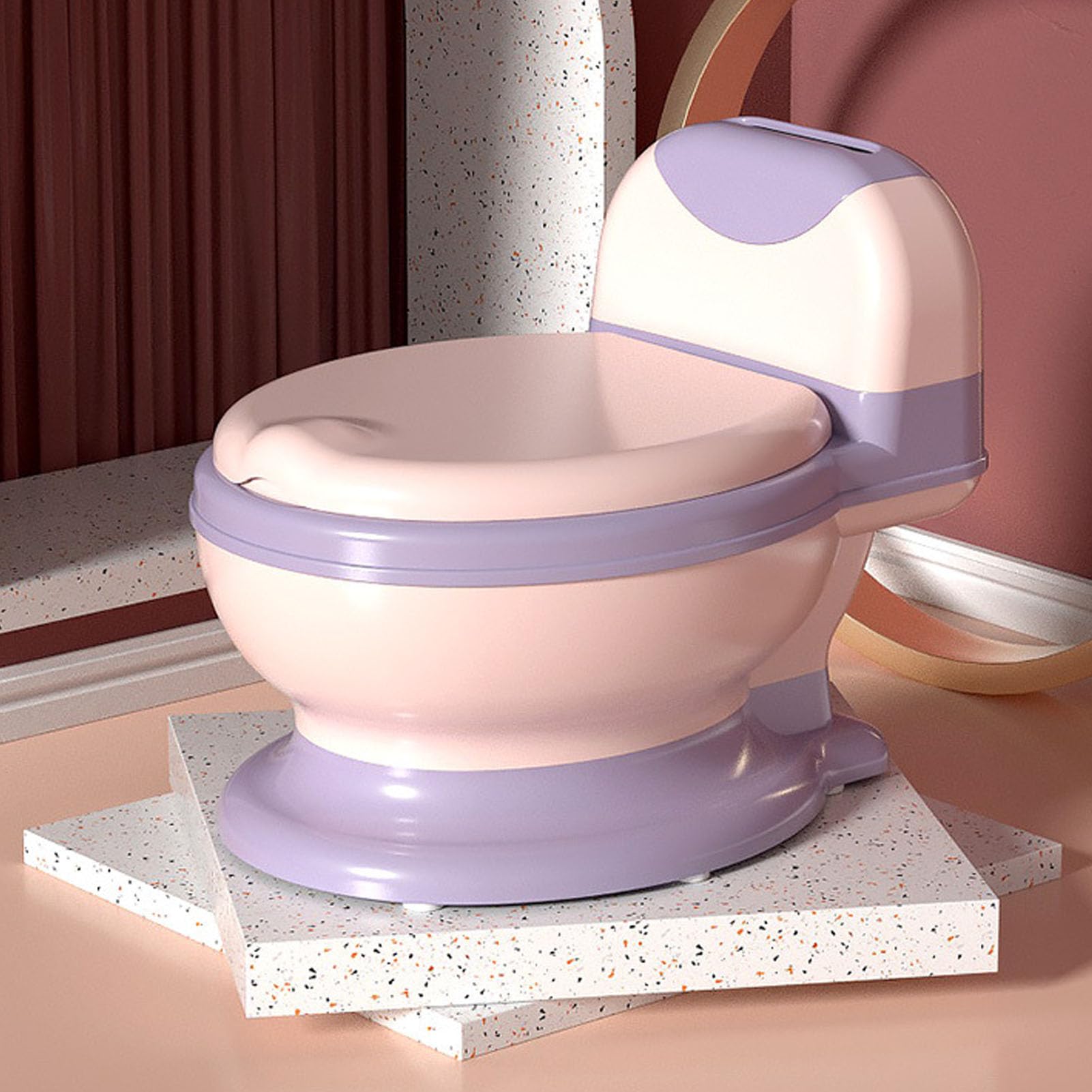 **Large Baby Potty Training Toilet for Toddlers - Detachable Universal Potty Seat for Boys & Girls (Pink) - Ideal for Home, Travel & Daycare Use**