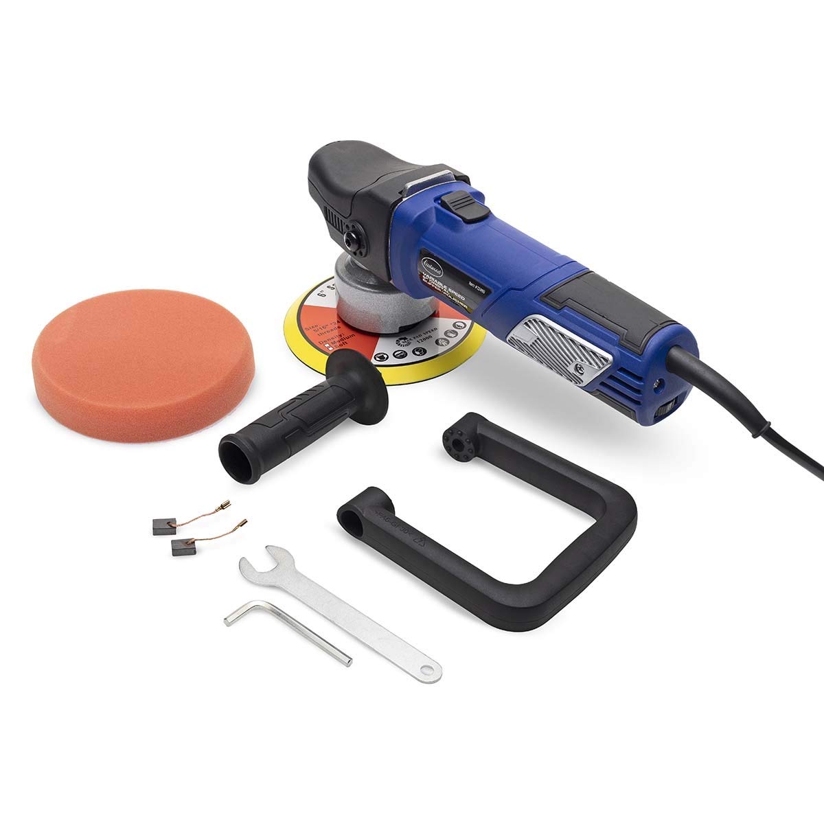 Eastwood 6 Inch Variable Speed Orbital Sander Polisher with Soft Start & Trigger Response - Perfect for Woodworking, Auto Body Sanding & Surface Polishing