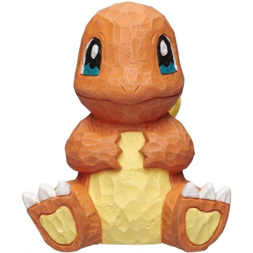 Pokemon Wood Sculpture Figure - 2 Inch Mini Gray Parka Pikachu Collectible for Home Decor & Gifts