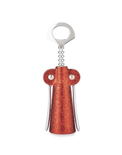 Stylish Red Glitter Corkscrew - Elegant Wine Bottle Opener for Parties, Gifts & Home Bars | Perfect for Weddings, Holidays & Wine Lovers