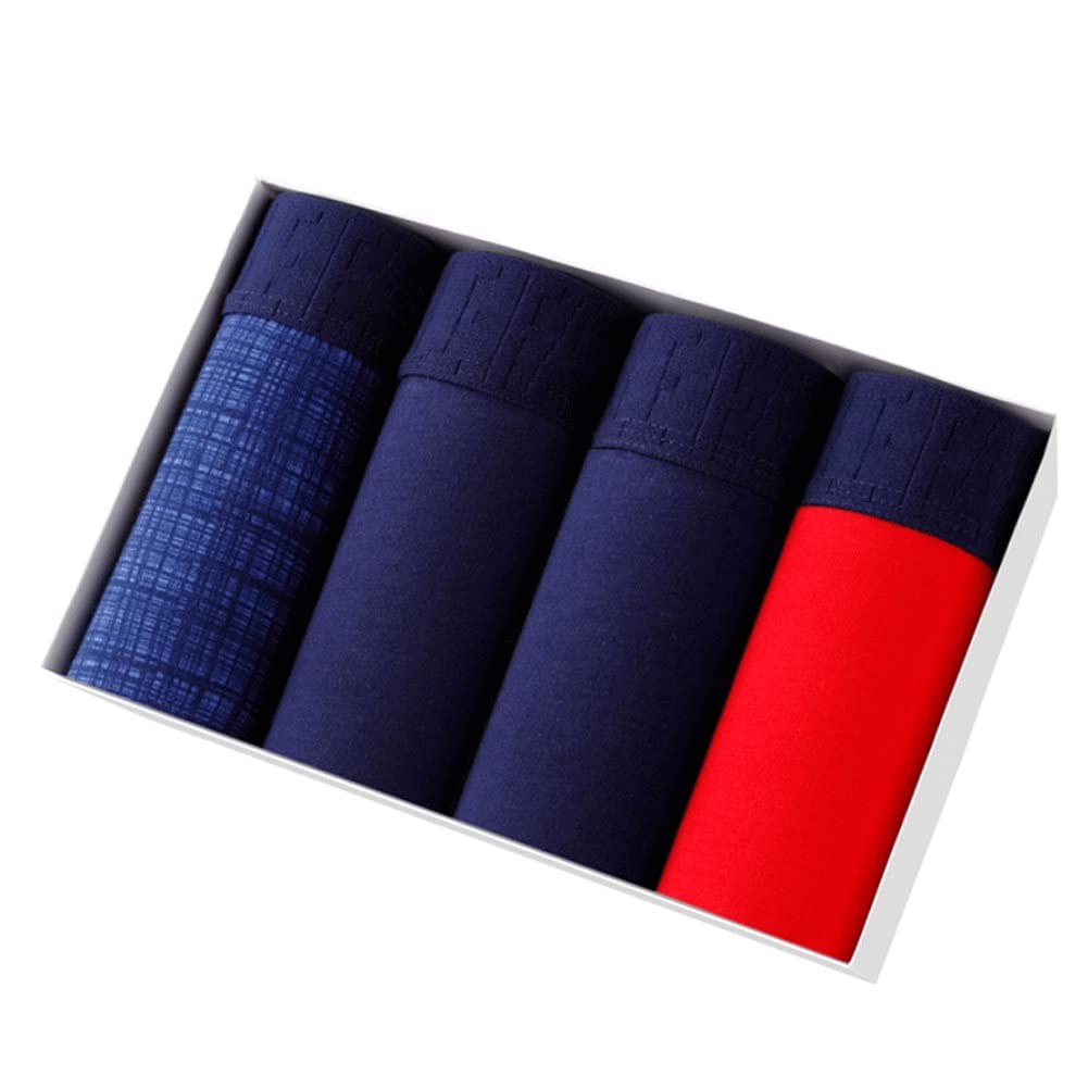 YKBTP Men's Cotton Boxer Shorts - Soft Breathable Underwear for Men, Comfortable Boxer Briefs in Multicolor 5 Pack (Size XL) - Perfect for Everyday Wear, Gym & Sleep