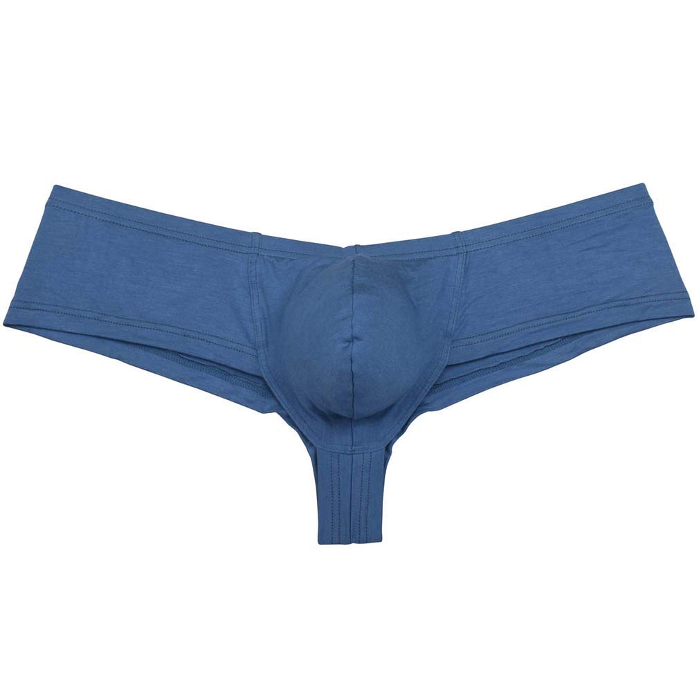 OROCOJUCO Men's Modal Cheeky Shorts - Brazilian Bikini Underwear with Bulge Pouch - Soft Breathable Boxer Briefs for Comfort & Support - Perfect for Gym, Sleep & Everyday Wear