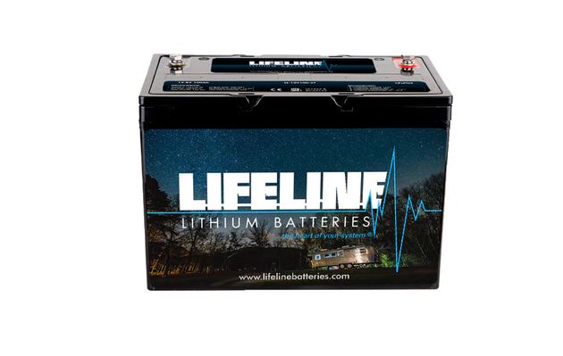 12V 100Ah LiFePO4 Deep Cycle Lithium Battery for RV, Marine, Solar Power - Long Lasting Rechargeable Battery for Off-Grid & Backup Power Systems