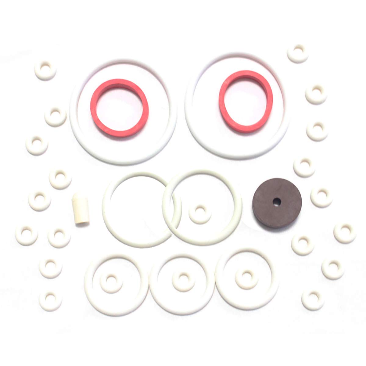 Gottlieb Sure Shot Pinball White Rubber Ring Kit - Replacement Bumper Rings for Arcade Pinball Machines - Perfect for Home Game Rooms and Arcade Maintenance