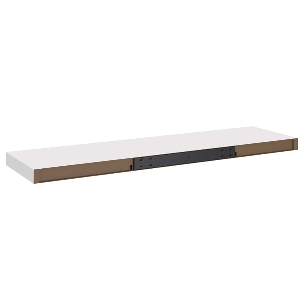 Floating Shelves Set of 4 - White MDF Wall Mounted Shelves 35.4