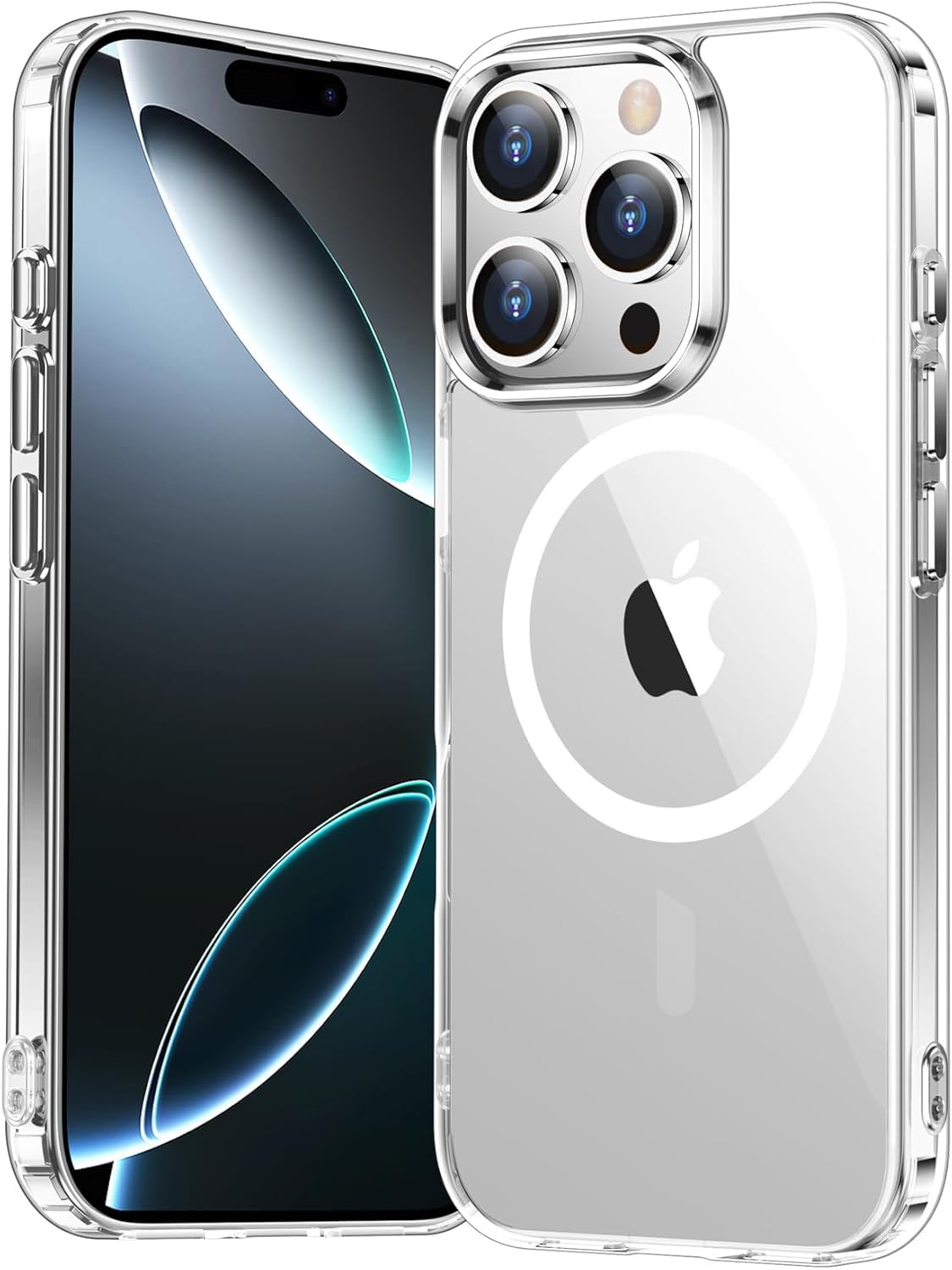 Temdan iPhone 16 Pro Case Clear with MagSafe - Military Grade Shockproof Slim Magnetic Phone Cover | Anti-Yellowing Transparent Protection | Perfect for Outdoor Activities, Work & Daily Use