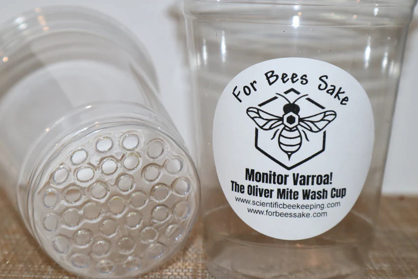 Randy Oliver Mite Wash Cup - Beekeeping Essential for Varroa Mite Control | Safe & Effective Hive Tool for Honey Bee Health | Perfect for Beekeepers & Apiary Maintenance