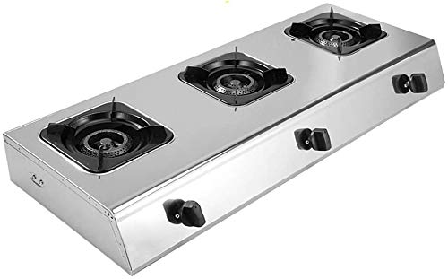 Premium Stainless Steel Gas Cooktop Stove with Cast Iron Burners & Pulse Electronic Ignition - 3/4/6 Burner Options for Natural Gas or LPG - Ideal for Home Kitchens, Restaurants, and Outdoor Cooking