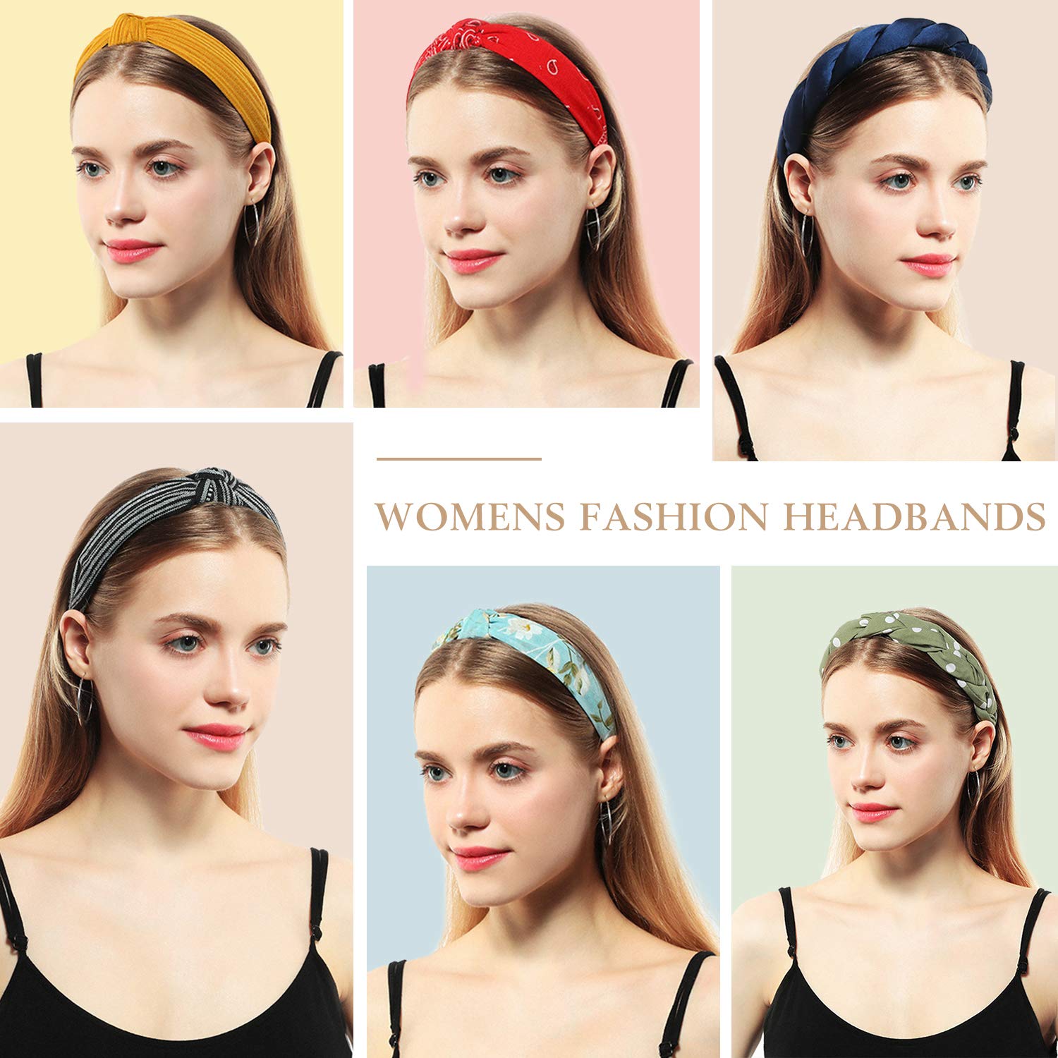 Boho Knotted Headbands for Women - Stylish Hair Accessories for Yoga, Workouts & Everyday Fashion
