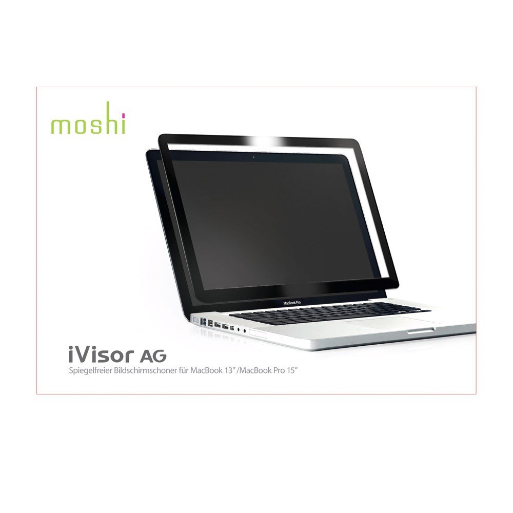 Moshi iVisor Pro Screen Protector for MacBook 15-inch (2015-2019 Models) - Anti-Glare, Anti-Fingerprint, Easy Installation - Perfect for Office, Travel & Home Use