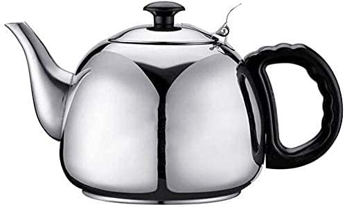 1.2L Stainless Steel Stovetop Tea Kettle for Gas & Induction Cookers - Camping Kettle with Built-in Filter - Perfect for Home, Outdoor & RV Use