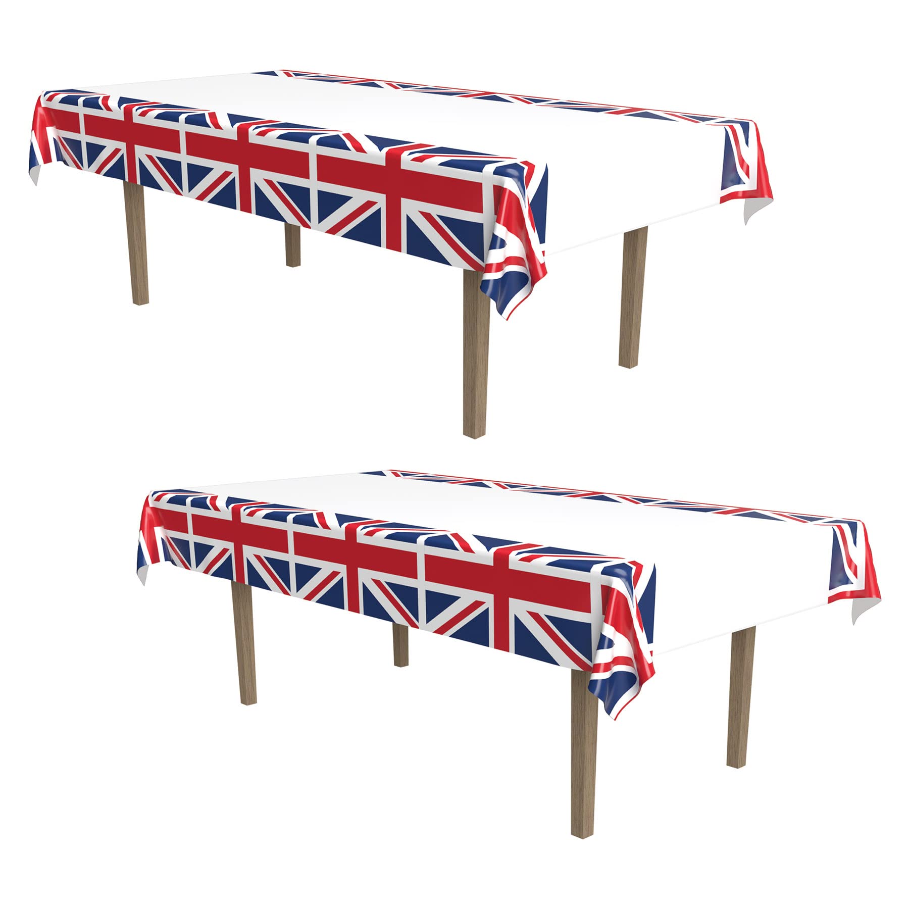 Beistle Union Jack Plastic Tablecloth 54