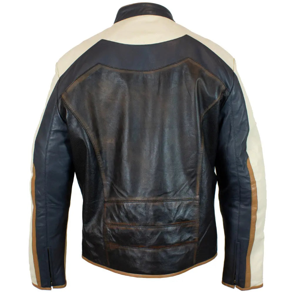 BOL Men's Zip Up Lamb Leather Jacket - Genuine Soft Leather Biker Jacket for Men, Stylish Winter Coat with Zipper Closure - Perfect for Motorcycle Riding, Casual Outfits & Night Out
