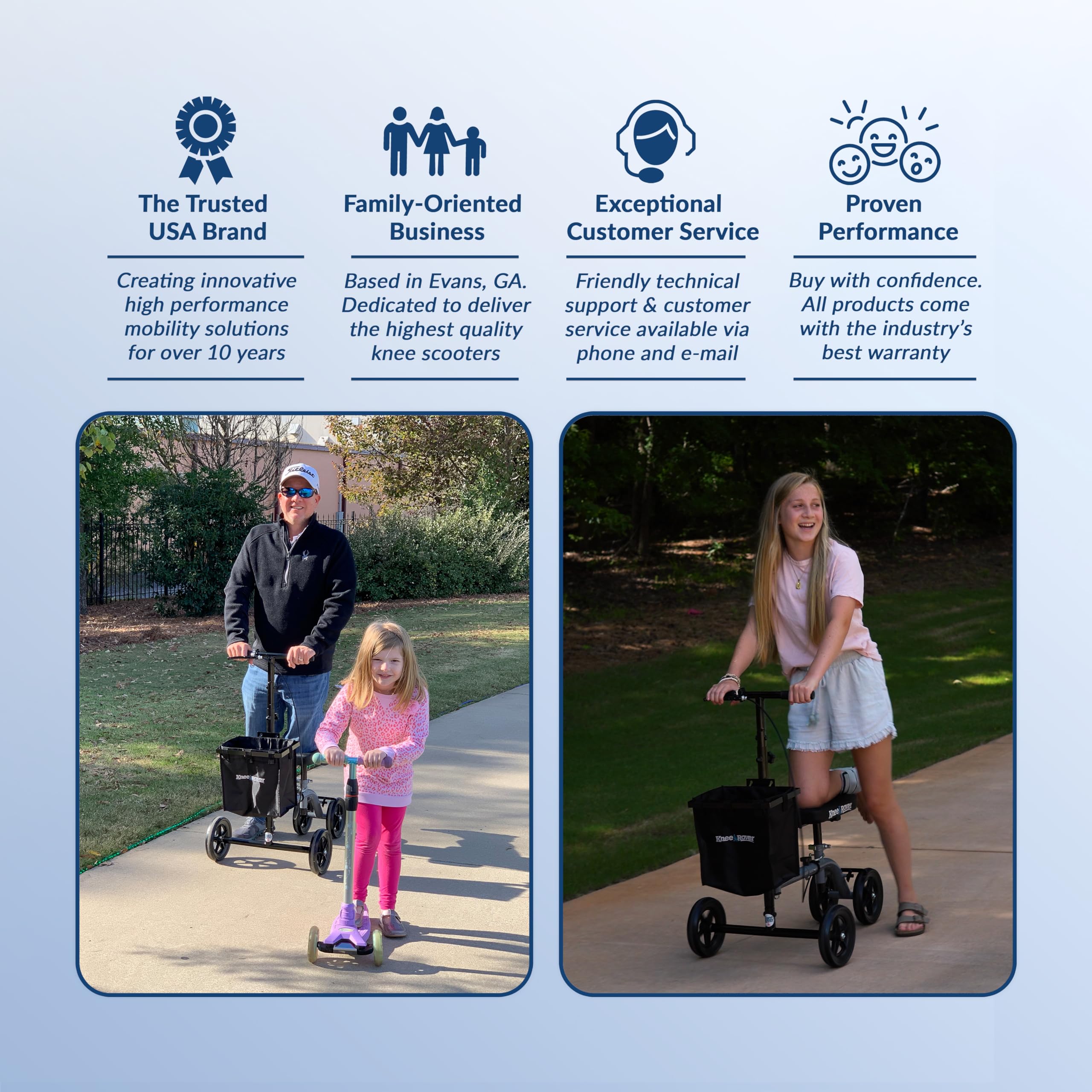 KneeRover Ultra Lightweight Knee Walker Scooter for Adults - Steerable Mobility Aid for Foot Surgery, Broken Ankle & Leg Injuries with Convenient Basket (Gray) | Ideal for Post-Surgery Recovery & Daily Mobility Assistance