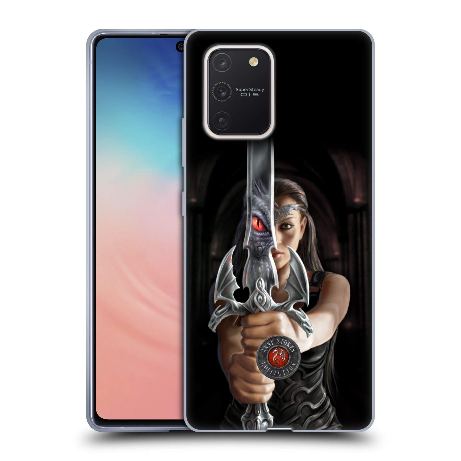 Anne Stokes Reflection Dragons 3 Soft Gel Case for Samsung Galaxy S10 Lite | Officially Licensed by Head Case Designs | Perfect for Daily Use & Gift Giving