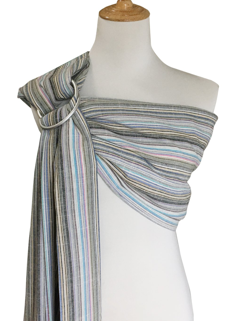 Vlokup Soft Lightweight Cotton Baby Sling Carrier Wrap - Adjustable Ring Sling for Newborns, Infants & Toddlers (0-24 Months) - Breathable Nursing Cover & Hands-Free Babywearing Solution - Perfect Baby Shower Gift & Daily Use for Parents On-The-Go