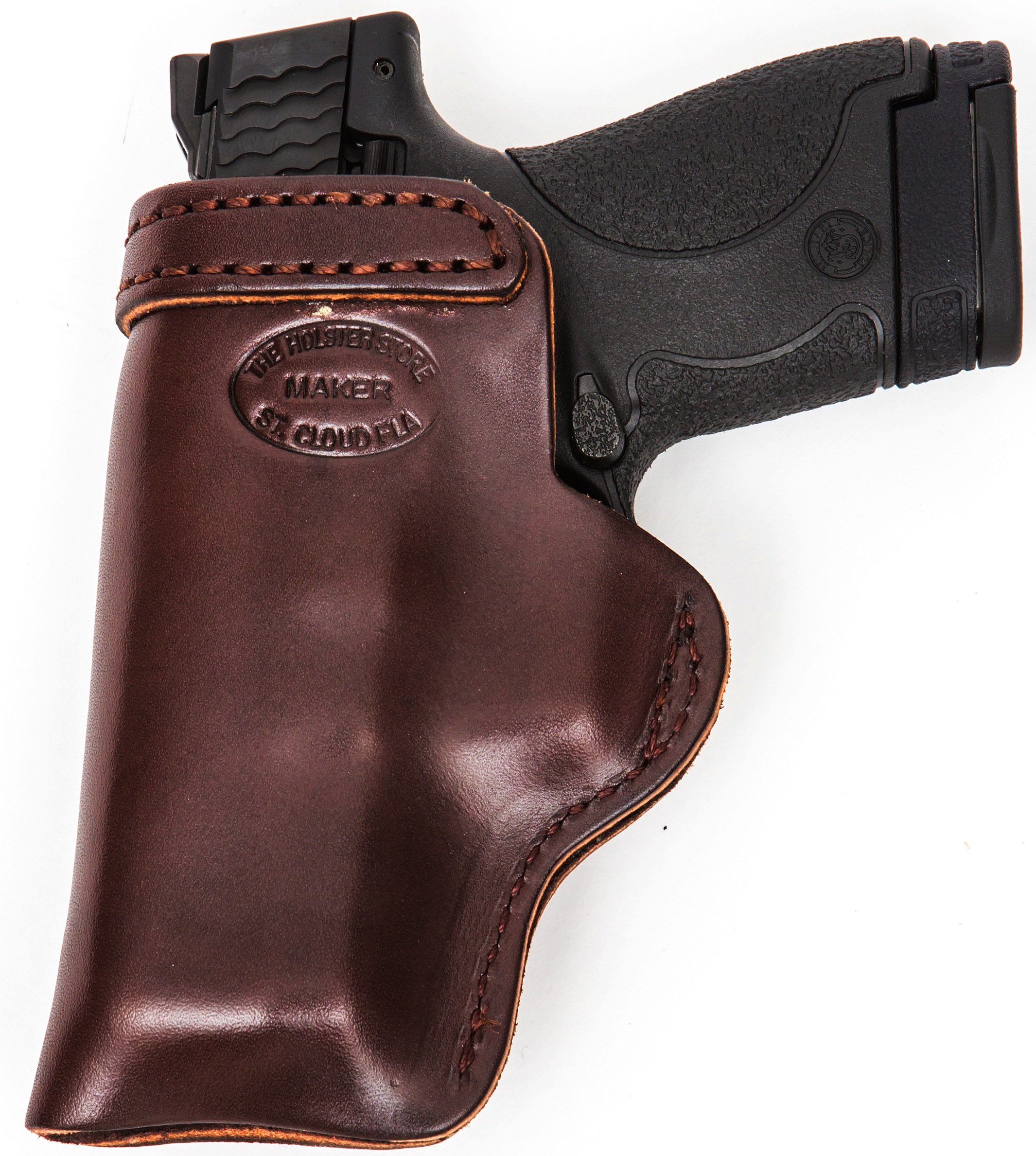 Sig Sauer P938 Paddle Holster with CT Laser - Right Hand Brown Concealed Carry Gun Holster for Comfortable & Secure Everyday Use