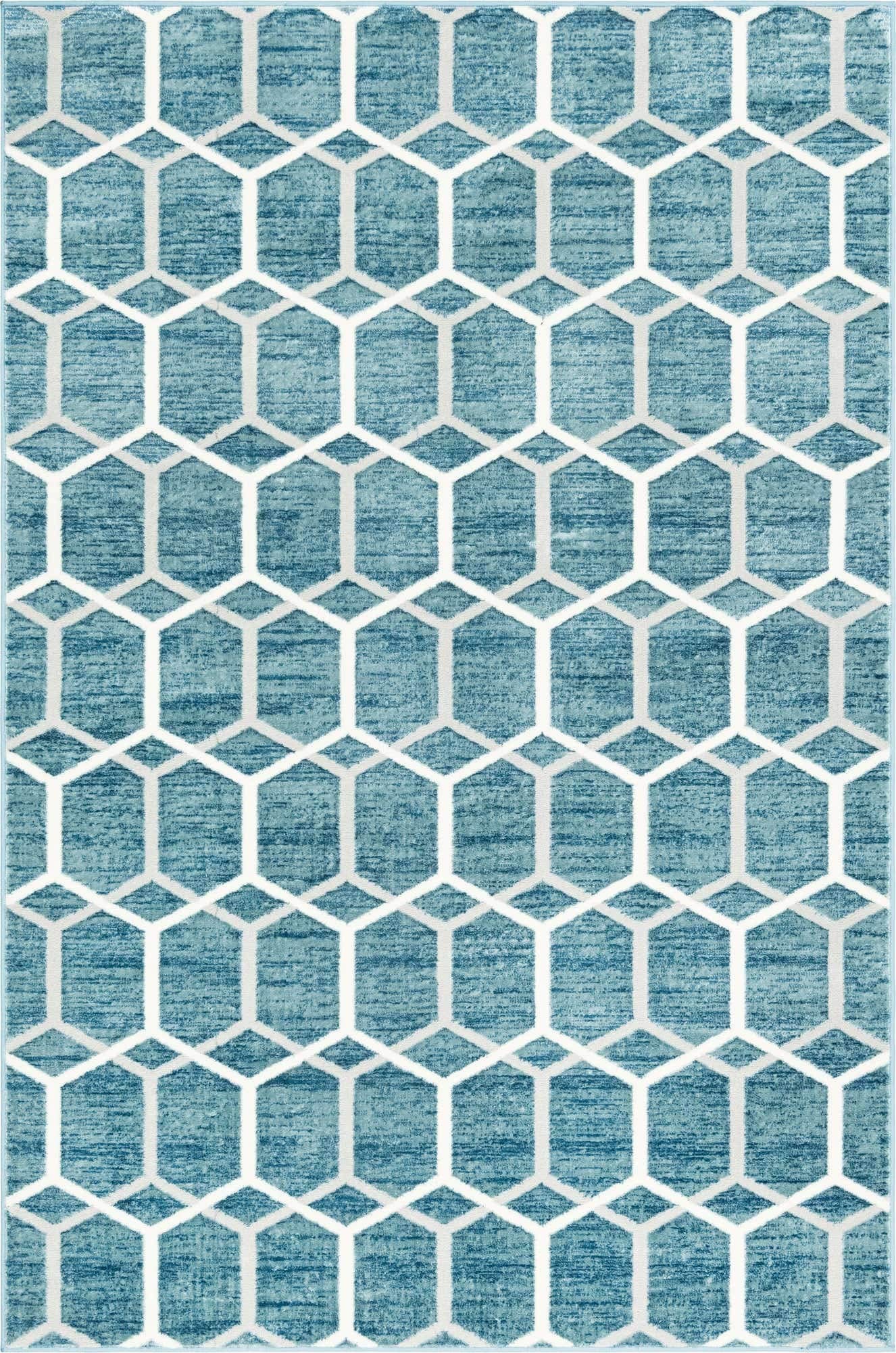 Unique Loom Matrix Trellis Collection Area Rug - 6'1