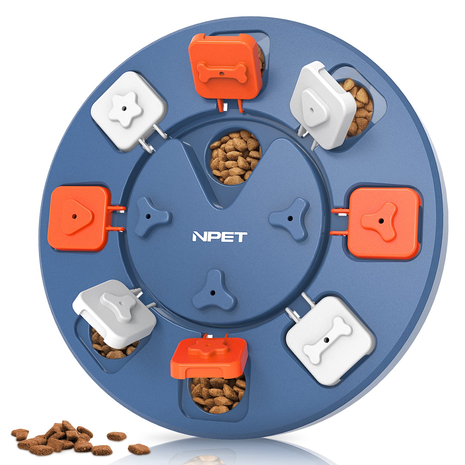 NPET Interactive Dog Puzzle Toy for Small & Medium Dogs - Level 1 IQ Training & Mental Stimulation Enrichment Toy for Boredom Relief - Perfect for Indoor Play, Crate Training & Anxiety Relief