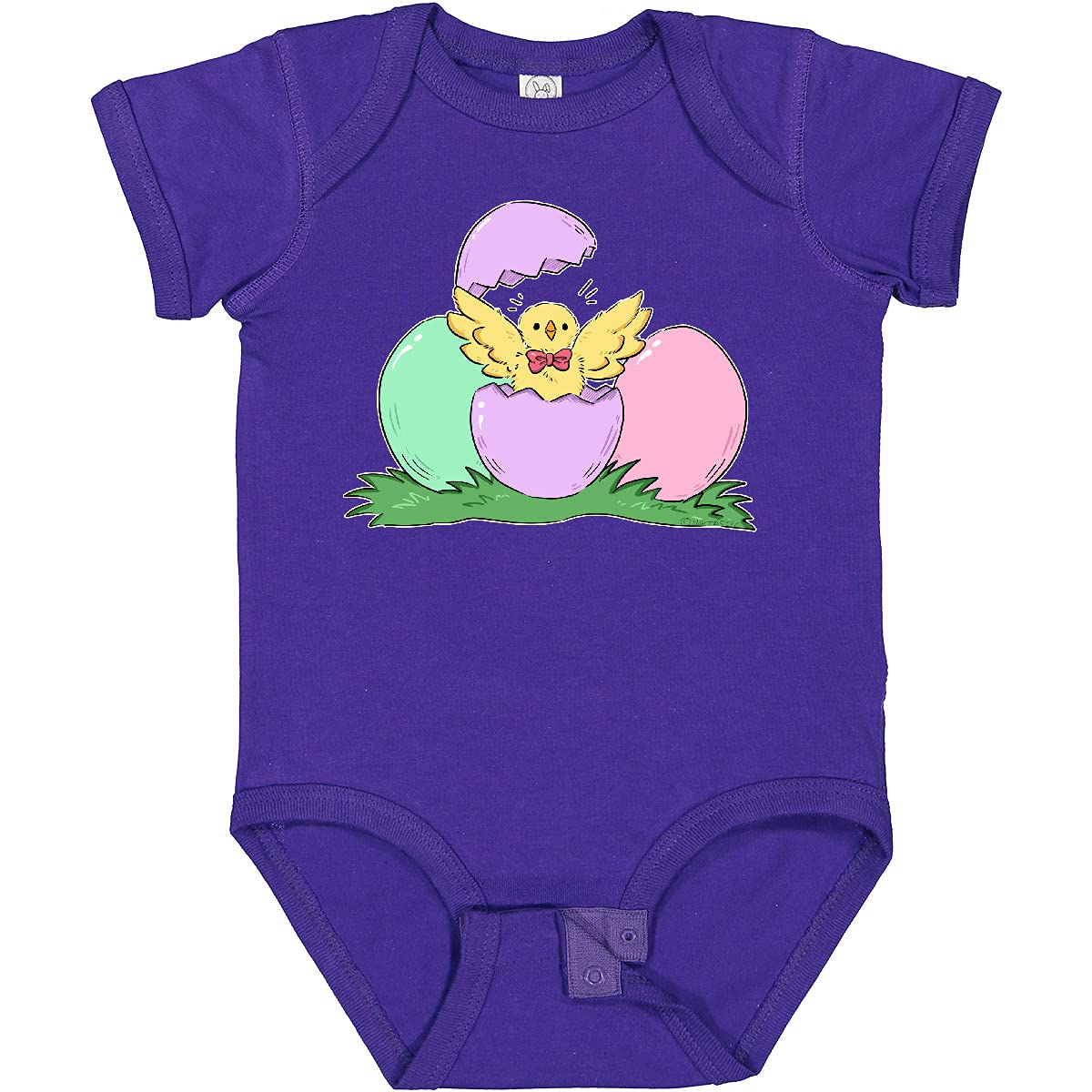 Inktastic Cute Easter Chick Hatching from Egg Baby Bodysuit - Adorable Easter Outfit for Infants & Toddlers - Perfect for Easter Egg Hunts, Family Photos & Spring Celebrations