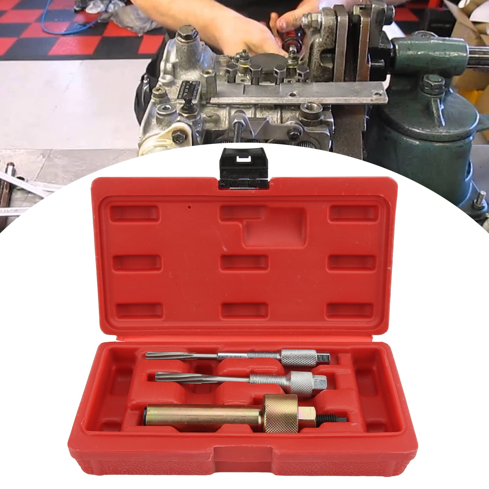 Glow Plug Removal Tool Set - Professional Glow Plug Puller & Reamer for Easy Electrode Extraction - Vehicle Engine Repair Kit (Ideal for Diesel Engines, Automotive Maintenance & DIY Mechanics)
