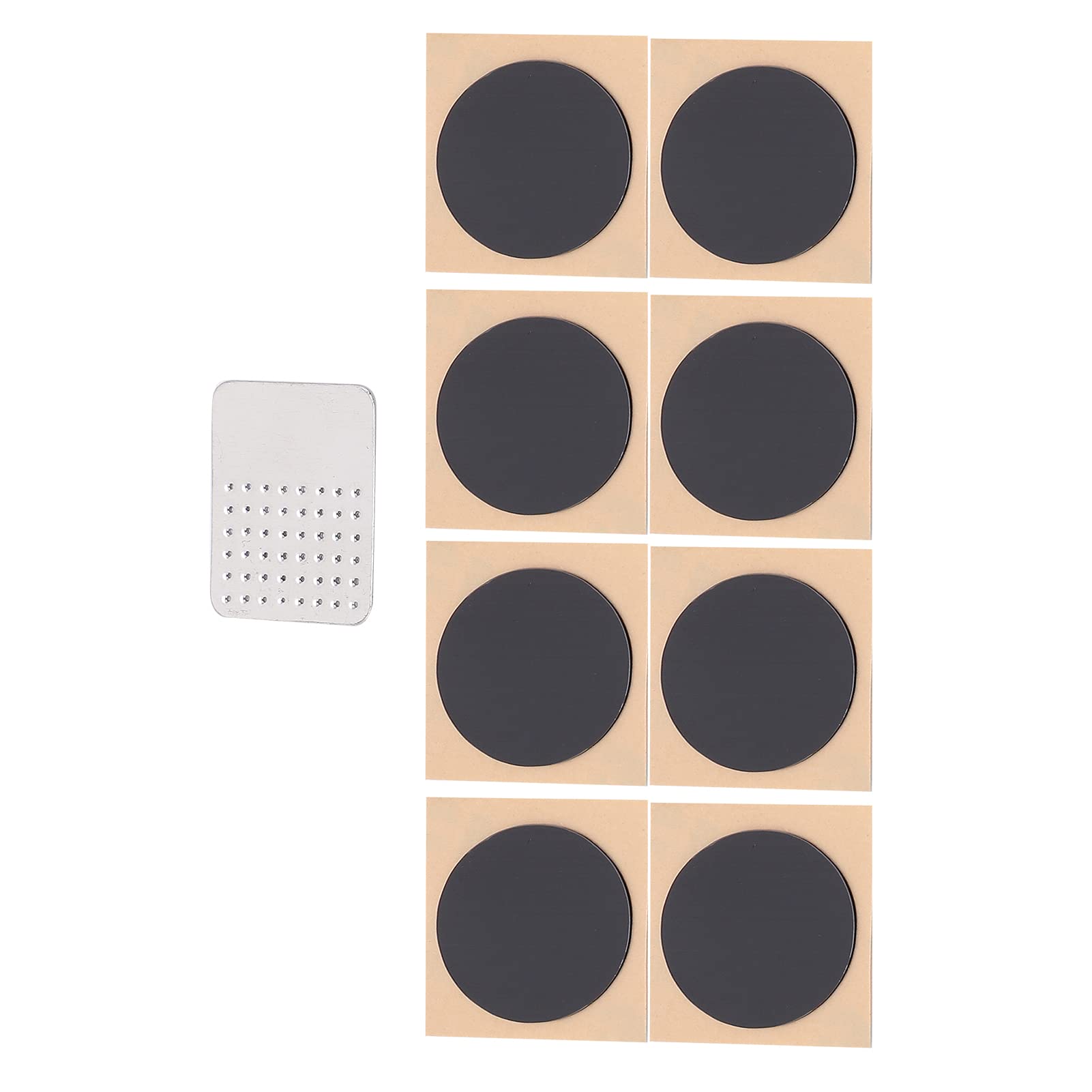 VGEBY Glueless Bike Tube Repair Patch Kit - 30 Self-Adhesive Patches & Metal Rasp Tool for Mountain & Road Bicycle Tires - Emergency Puncture Fix for Cycling, Commuting & Outdoor Adventures