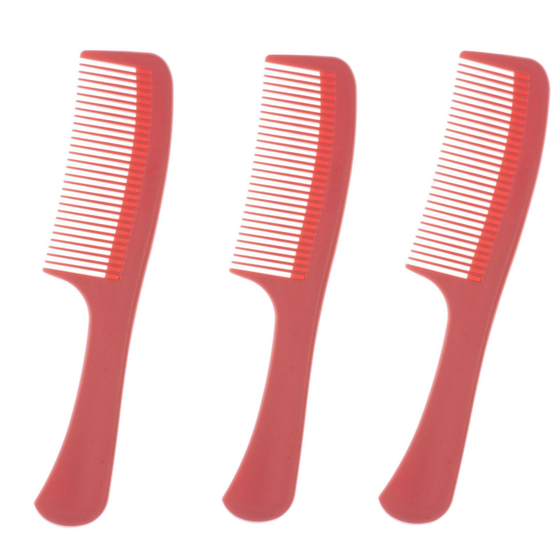 Fine Tooth Pocket Combs with Handle - 3 Pack Compact Travel Hair Comb for Men & Women - Perfect for Travel, Gym, Office & Everyday Carry