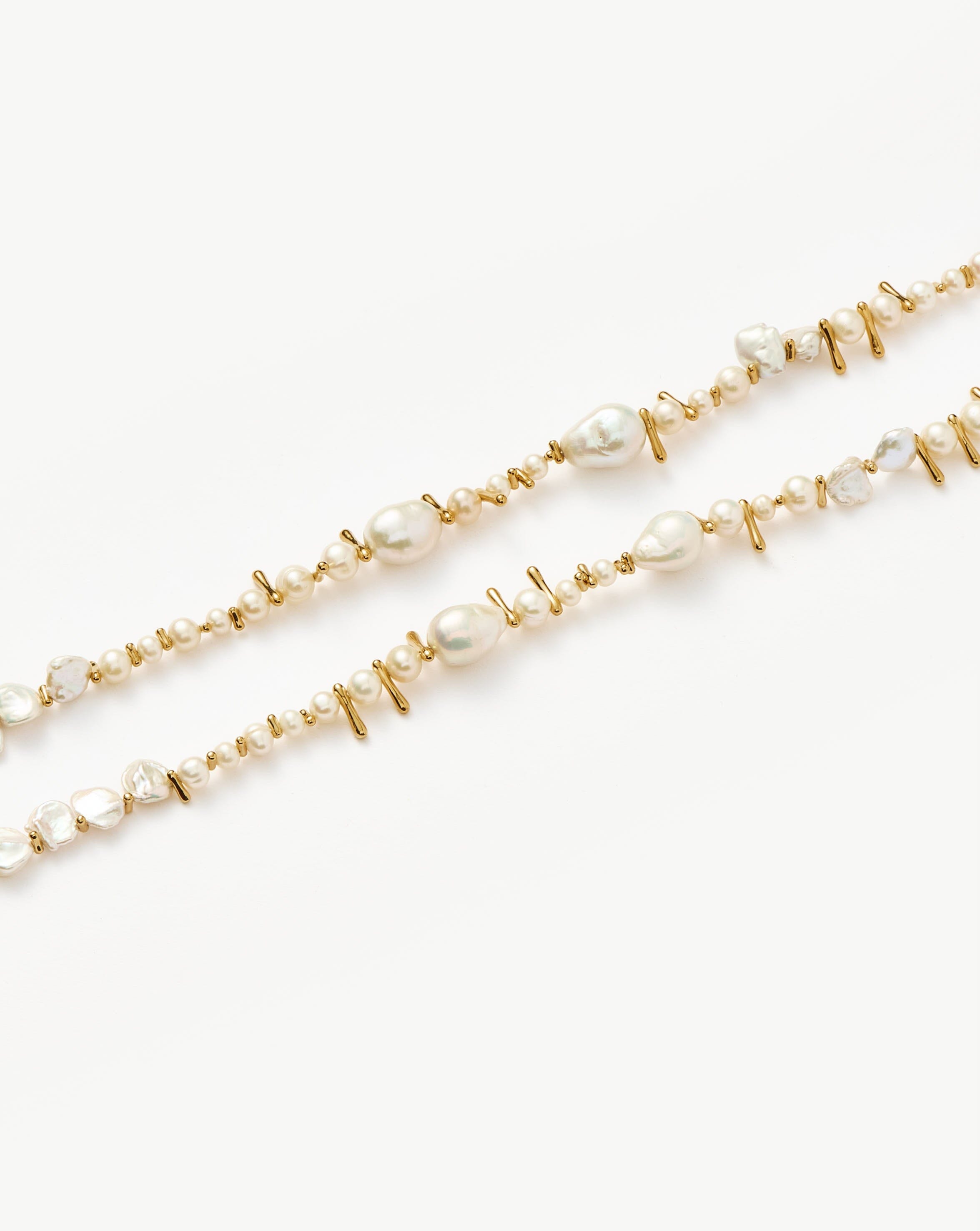 Elegant Mixed Pearl Statement Beaded Bracelet - 18k Gold Plated & Genuine Pearls | Perfect for Weddings, Parties & Special Occasions