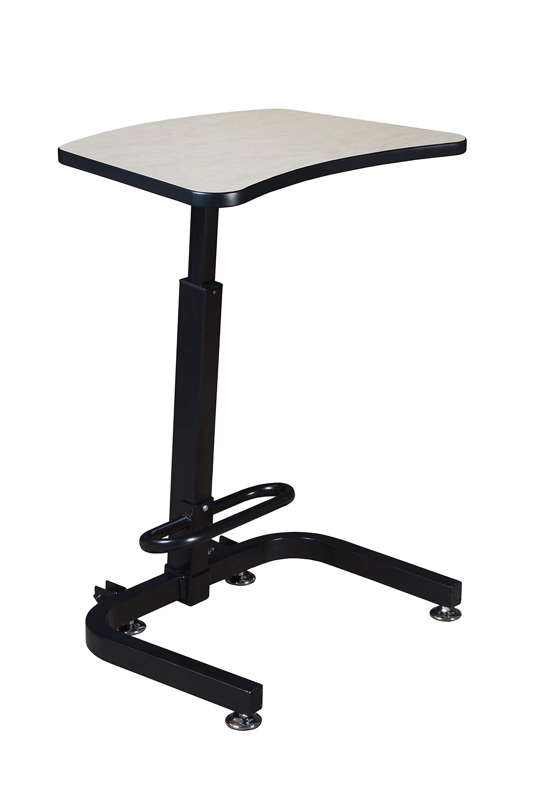 Regency Brody Adjustable Height Sit Stand Desk - Maple Wood Office Desk for Home & Workspace - Ergonomic Standing Desk for Work, Study & Gaming