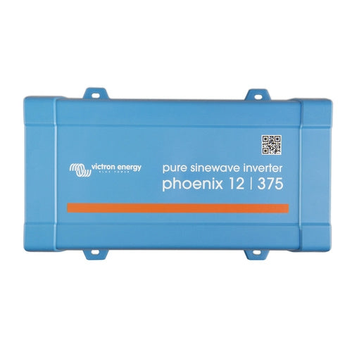 Victron Energy Phoenix Inverter 12V 375W 230V Pure Sine Wave Power Inverter with VE.Direct Port - Perfect for Caravans, Boats, and Off-Grid Solar Systems