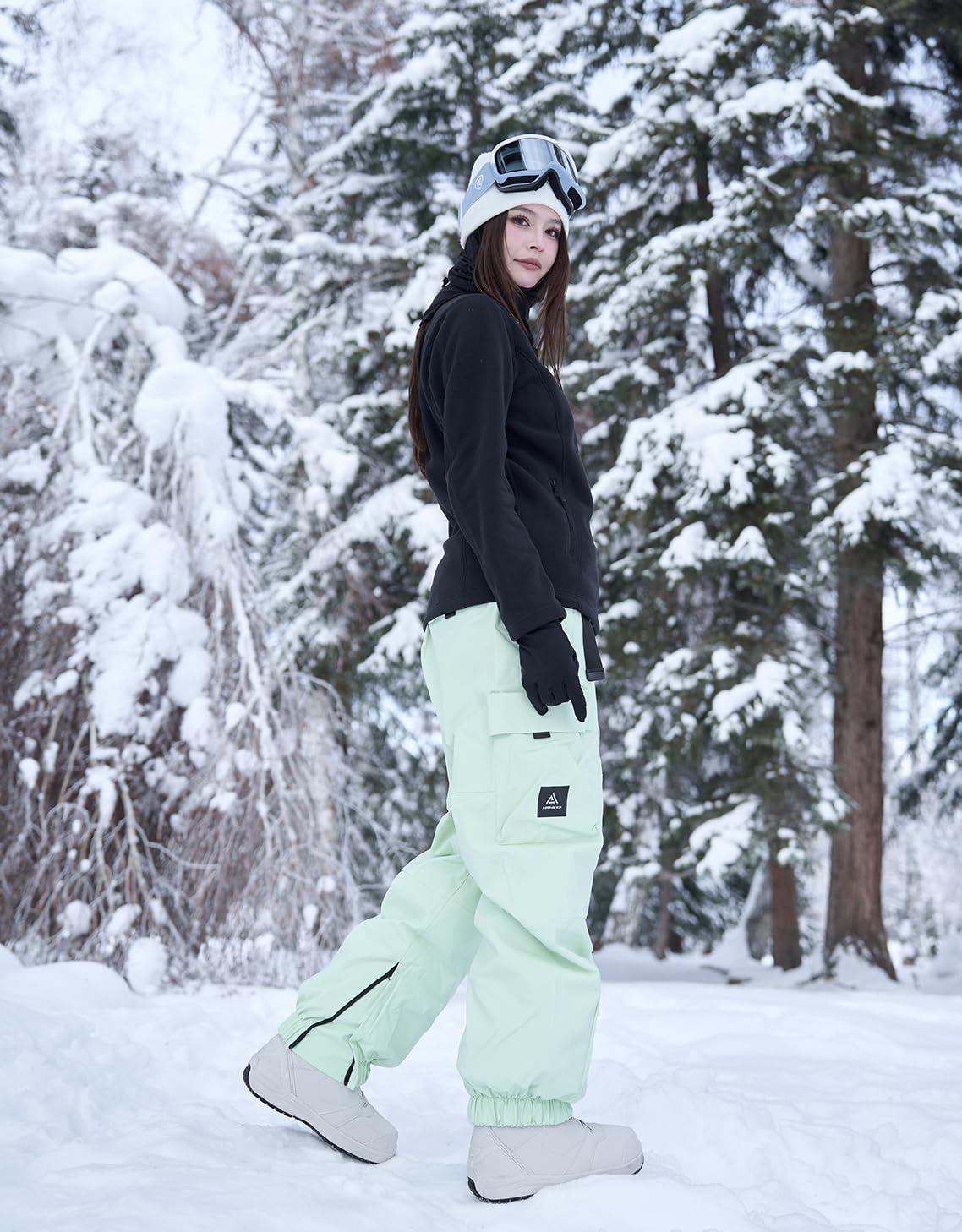 **Waterproof Insulated Ski & Snowboard Pants for Men & Women - Windproof Winter Snow Pants with Baggy Fit for Skiing, Snowboarding & Hiking**