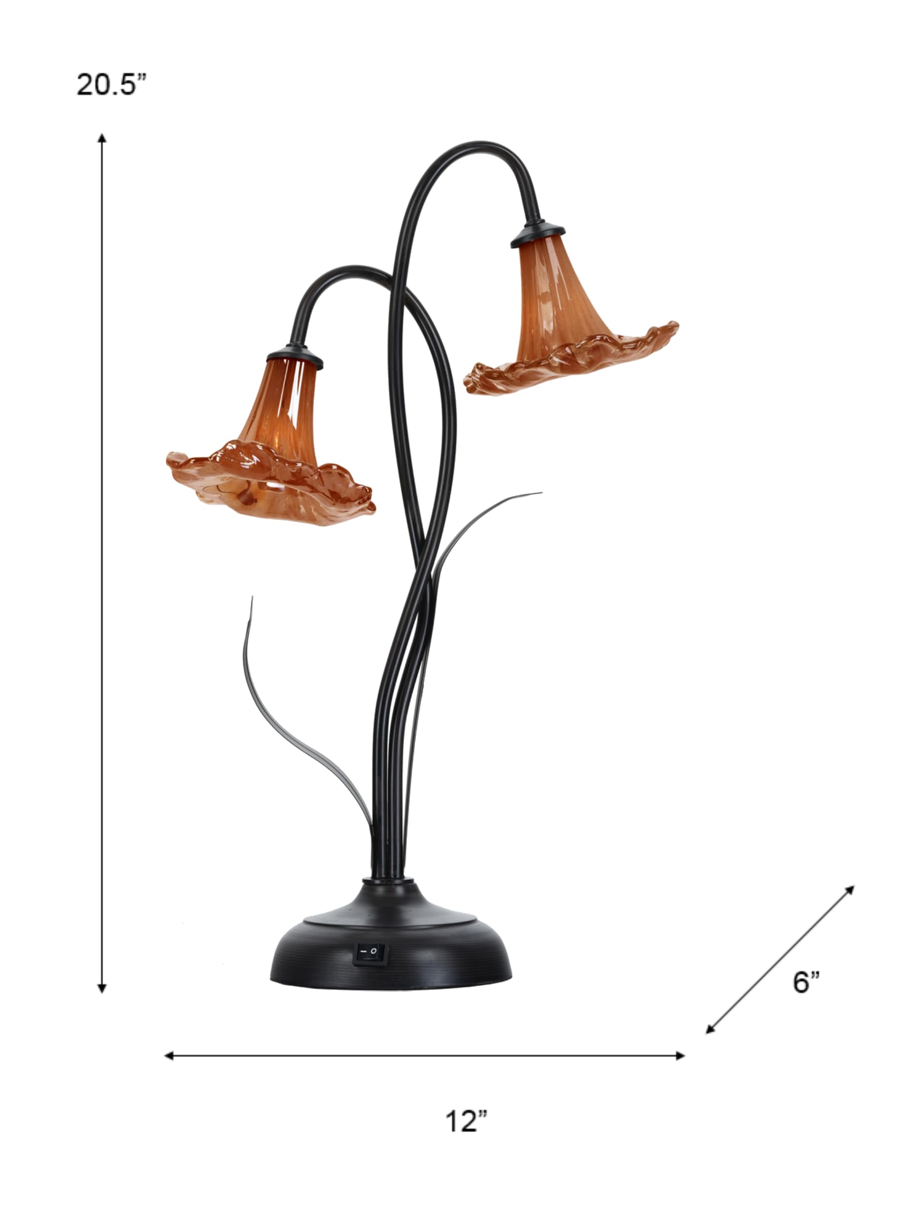 Dale Tiffany SAT17076LED Trumpet Accent Lamp - 20.5