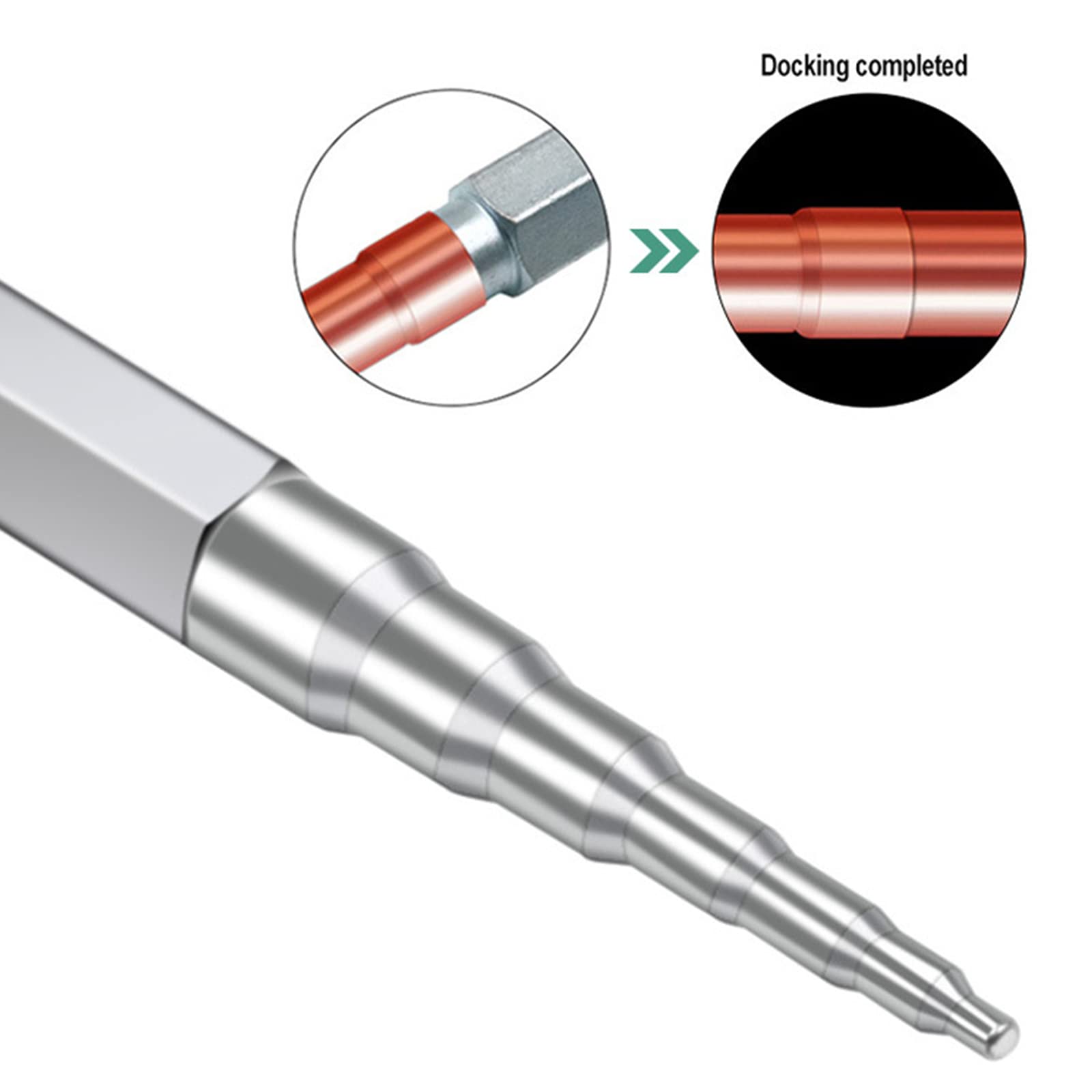 6 in 1 Copper Pipe Tube Expander Kit - Stainless Steel Mandrel Manual Swaging Tool for HVAC, Refrigeration & AC Repair - Professional Pipe Expanding Set for Plumbing & DIY Projects