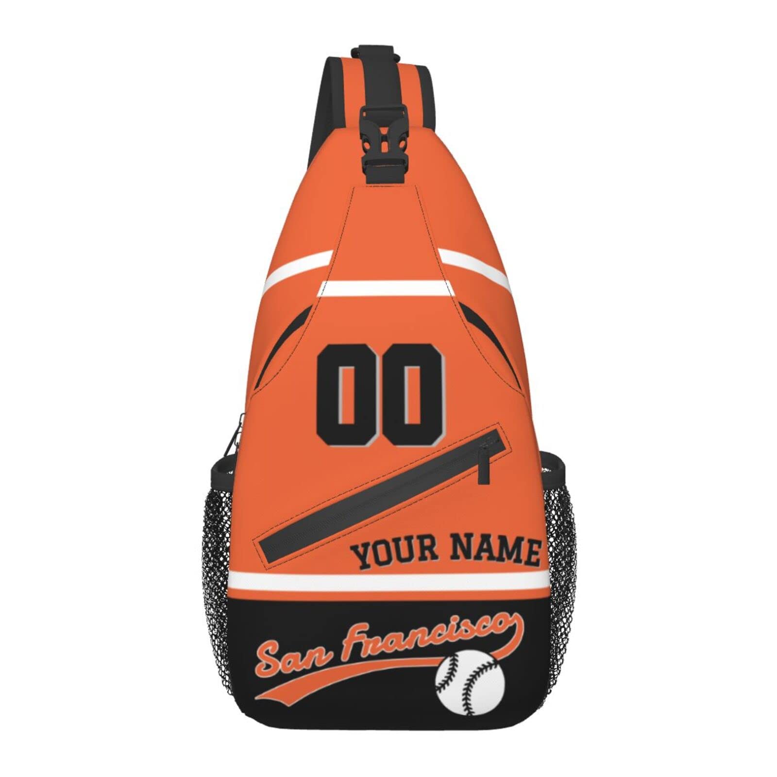 Custom Personalized Waterproof Crossbody Sling Bag for Men & Women - High Capacity Travel Backpack with Name/Number Embroidery - Perfect for Outdoor Sports, Hiking & Daily Commute