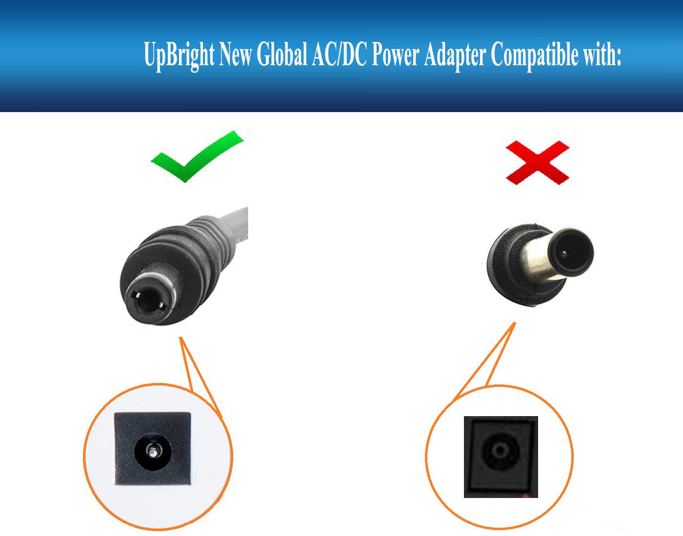 UpBright 12V AC/DC Power Adapter Replacement for Motorola DCX & VIP Series Cable Boxes - Compatible with DCX3200/3501/3510/3600, RNG XG1, AT&T U-Verse VIP2200/2250/1250 - Perfect for Home Theater & HD DVR Setup