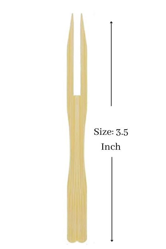 Eco-Friendly Disposable Wooden Fruit Forks - 3.5 Inch Mini Cocktail Picks (Pack of 160) - Perfect for Parties, Picnics, and Fruit Appetizers - Sustainable Wooden Cutlery for Snacks and Hors d'Oeuvres