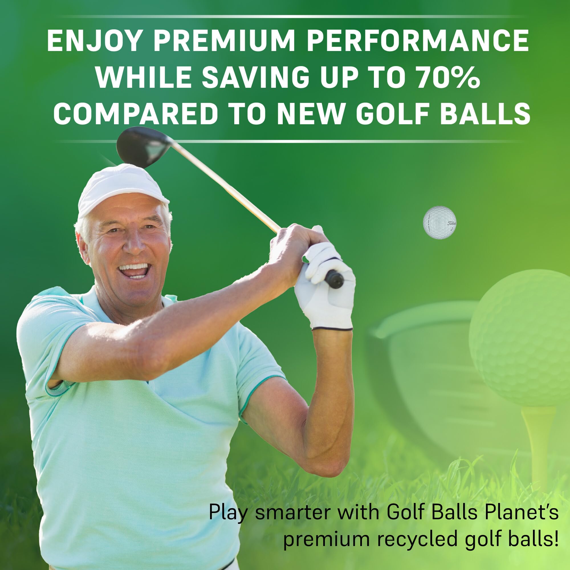 Premium Used Golf Balls - Supersoft Feel for Maximum Distance & Control | Golf Ball Planet | Perfect for Practice, Driving Range & Casual Play