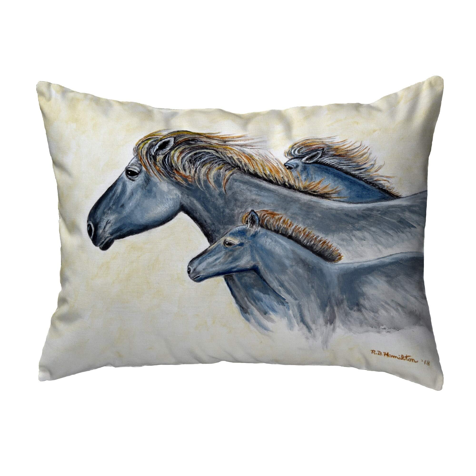 Betsy Drake NC1019 Decorative Throw Pillow Cover 16x20 Inches - Multi-Color Boho Chic Design for Living Room, Bedroom & Sofa