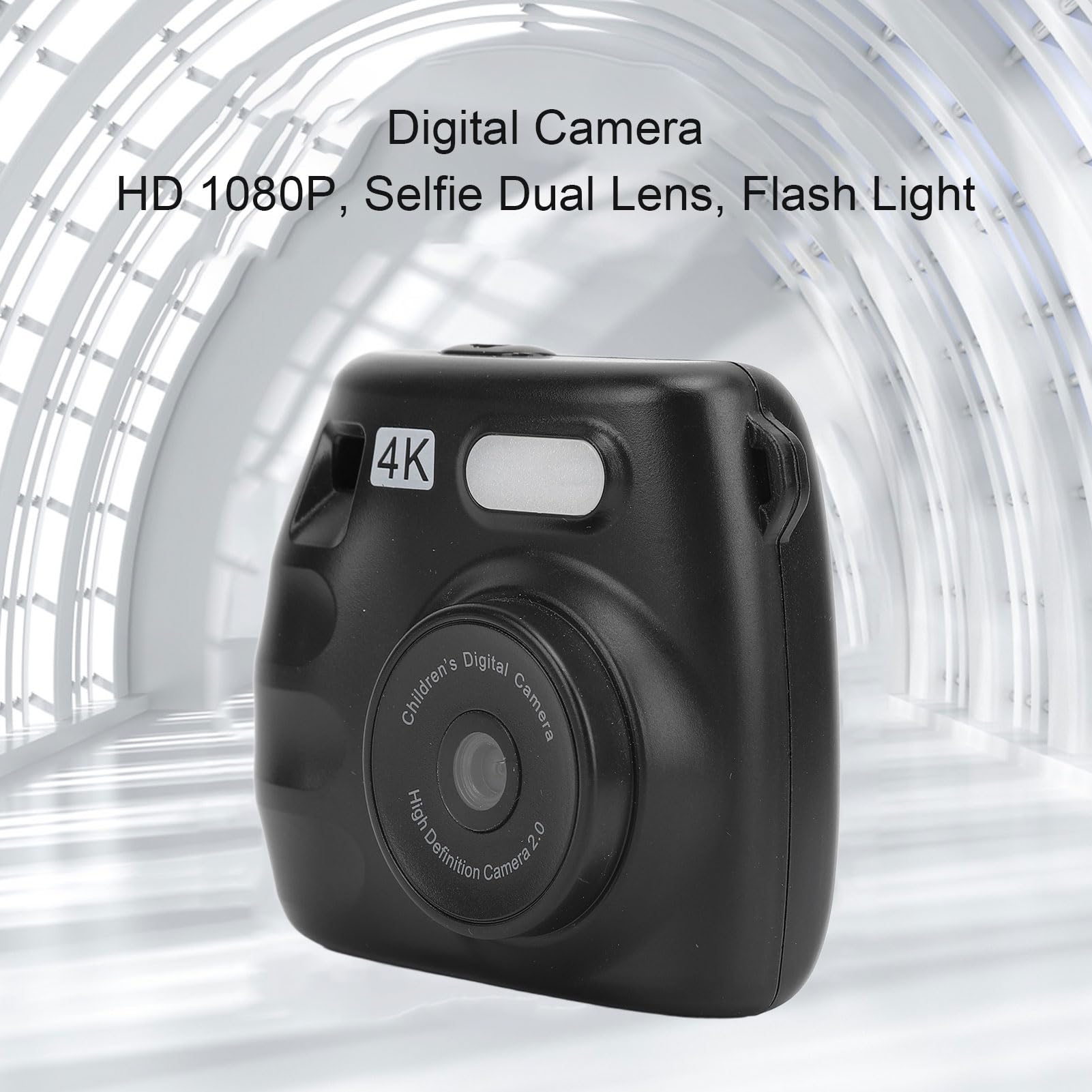 48MP HD 1080P Digital Camera - 2.0 Inch Screen Vlogging Camera with Dual Lens, Compact Point and Shoot Camera for Teens & Students (Black) | Perfect for Travel, YouTube Videos & Photography Classes