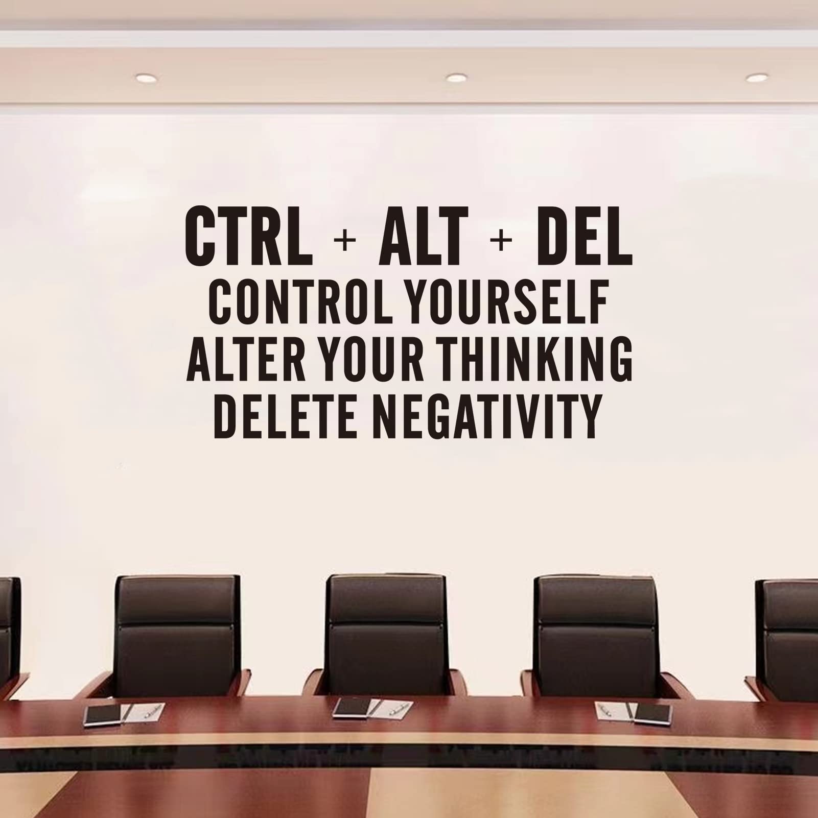 SEATUNE Motivational Wall Stickers - Inspirational Quotes for Office, Gym & Classroom - Positive Vinyl Wall Art Decor (21