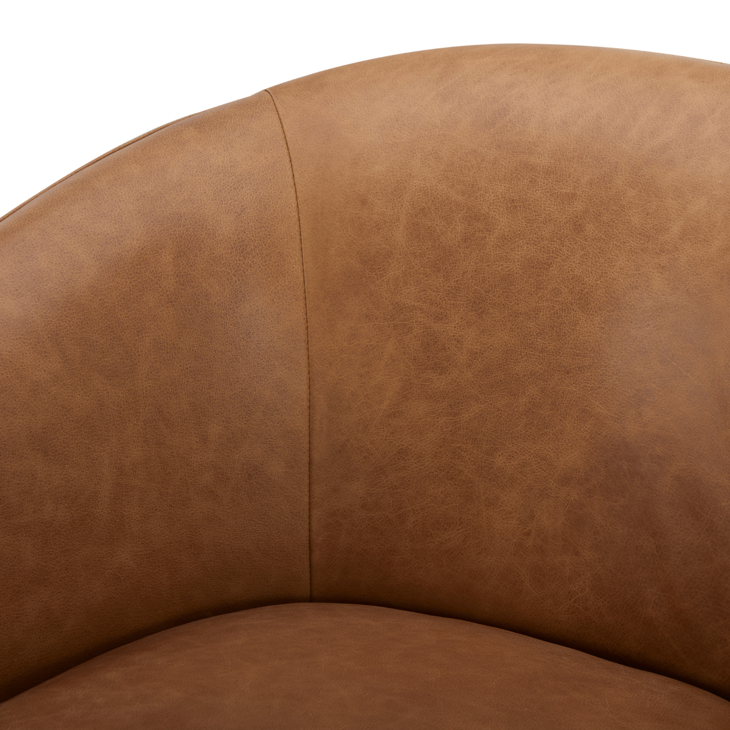 Modern Pod Leather Swivel Lounge Chair - 360° Rotating Recliner for Living Room, Bedroom & Office - Comfortable PU Leather Accent Chair with Ottoman
