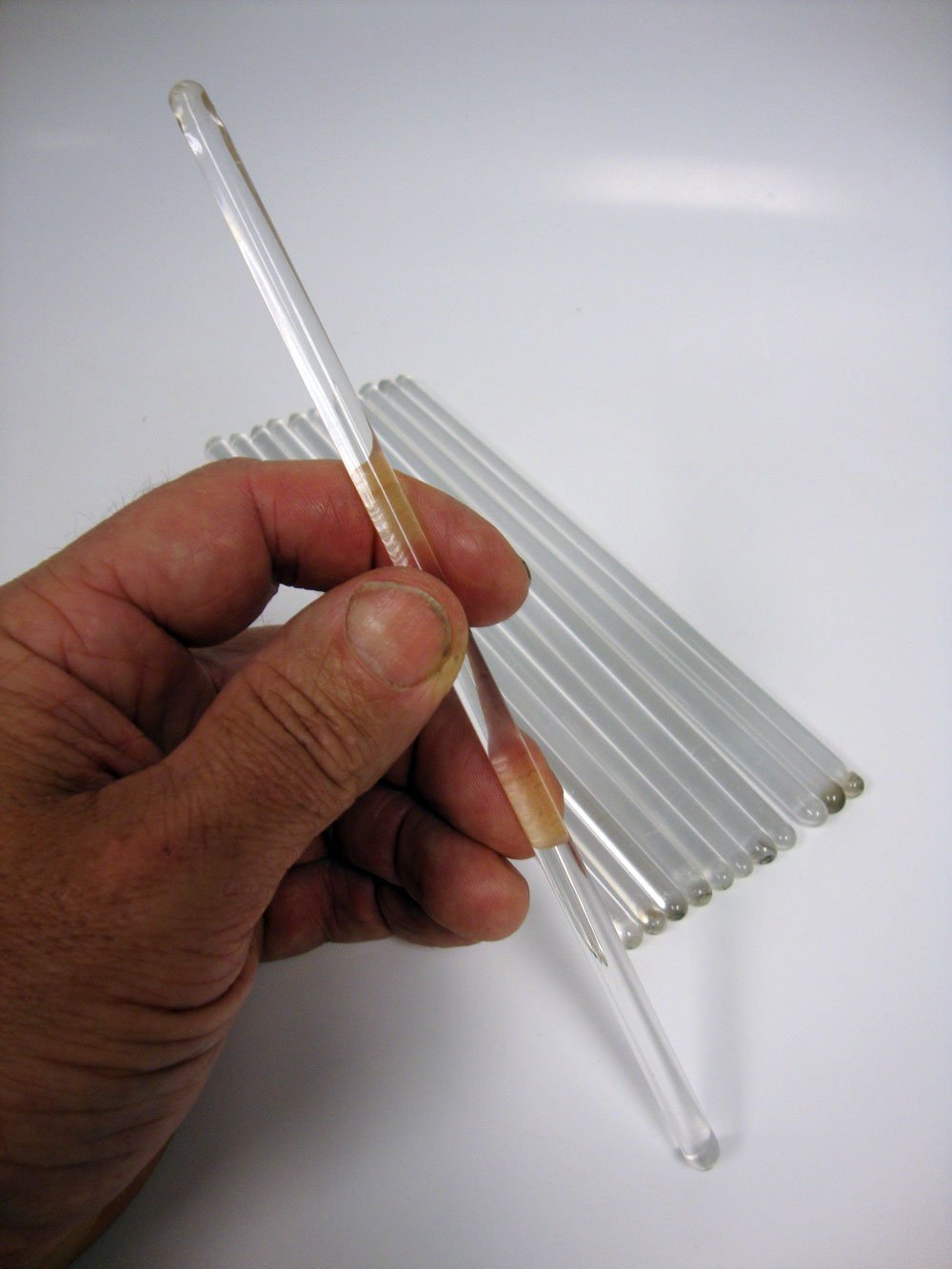 12 Pack Glass Stirring Rods - 200mm x 6mm Borosilicate Glass Lab Stirrers with Rounded Ends - Perfect for Chemistry Experiments, Mixing Solutions & Science Labs