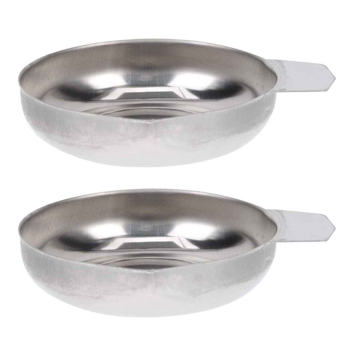 Cabilock Mini Scale 2pcs - Stainless Steel Powder Pans & Weighing Trays for Reloading, Jewelry Making, and Kitchen Use - Precise Weight Measurement Tool for Small Items