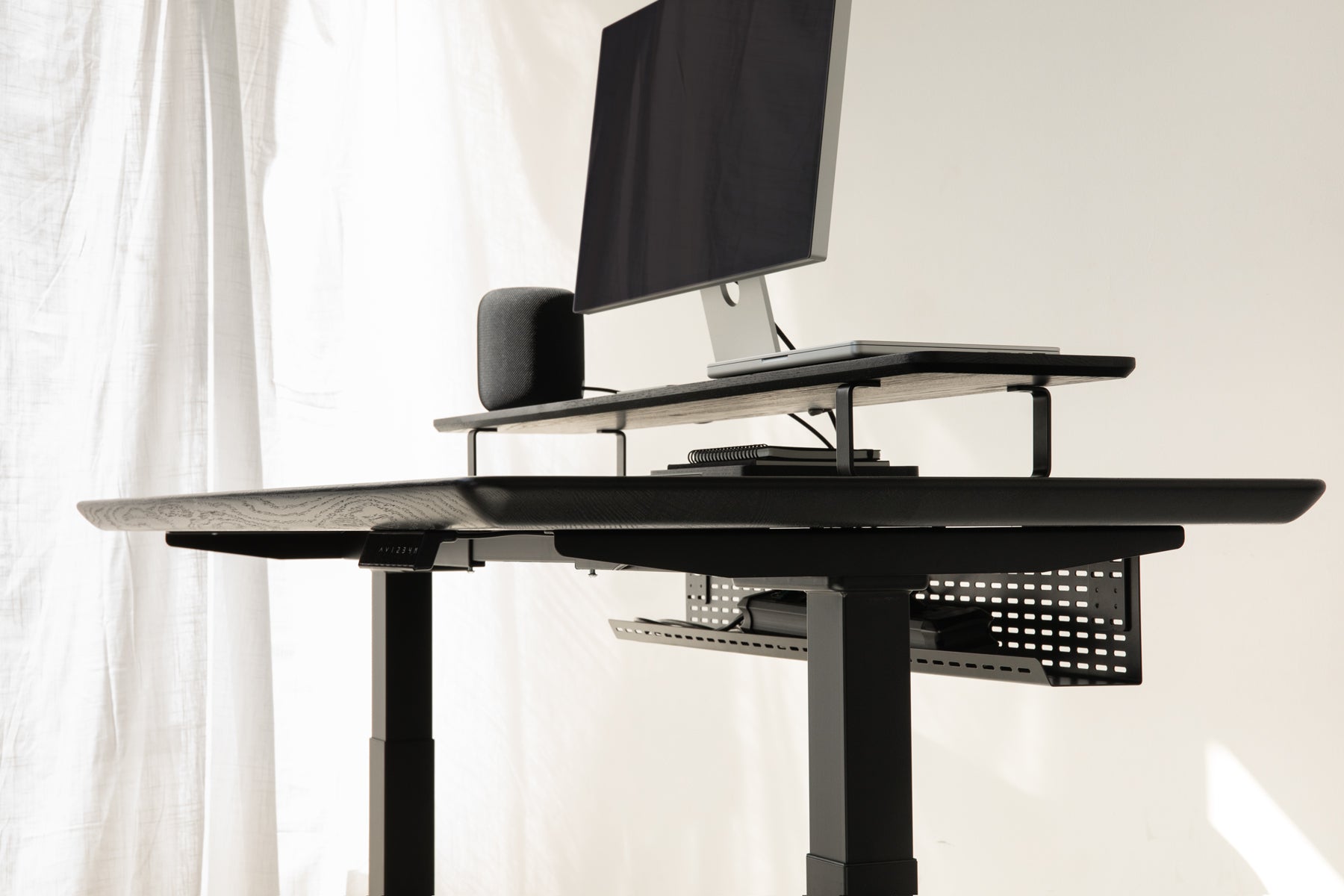 Under Desk Organizer Grid - Cable Management & Storage Solution for Home Office, Gaming Setup & Workspace Organization