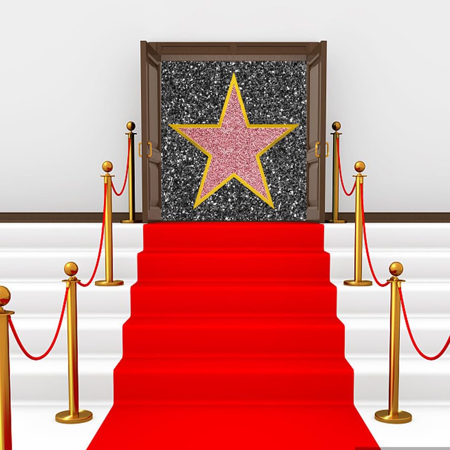 Starboling 25Pcs Movie Star Stickers - Hollywood Theme Party Decorations for Oscar Night, Red Carpet Events & Film Awards Celebrations - Perfect for Birthday Parties, Movie Premieres & Themed Gatherings