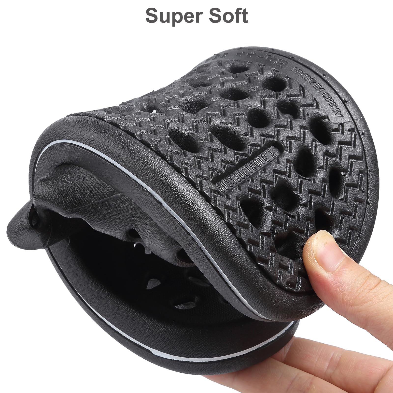 FINLEOO Quick-Dry Shower Sandals with Drainage Holes - Non-Slip Bathroom Slippers for Men & Women, Soft Sole Open-Toe House Slippers for Gym, Spa & Home Use