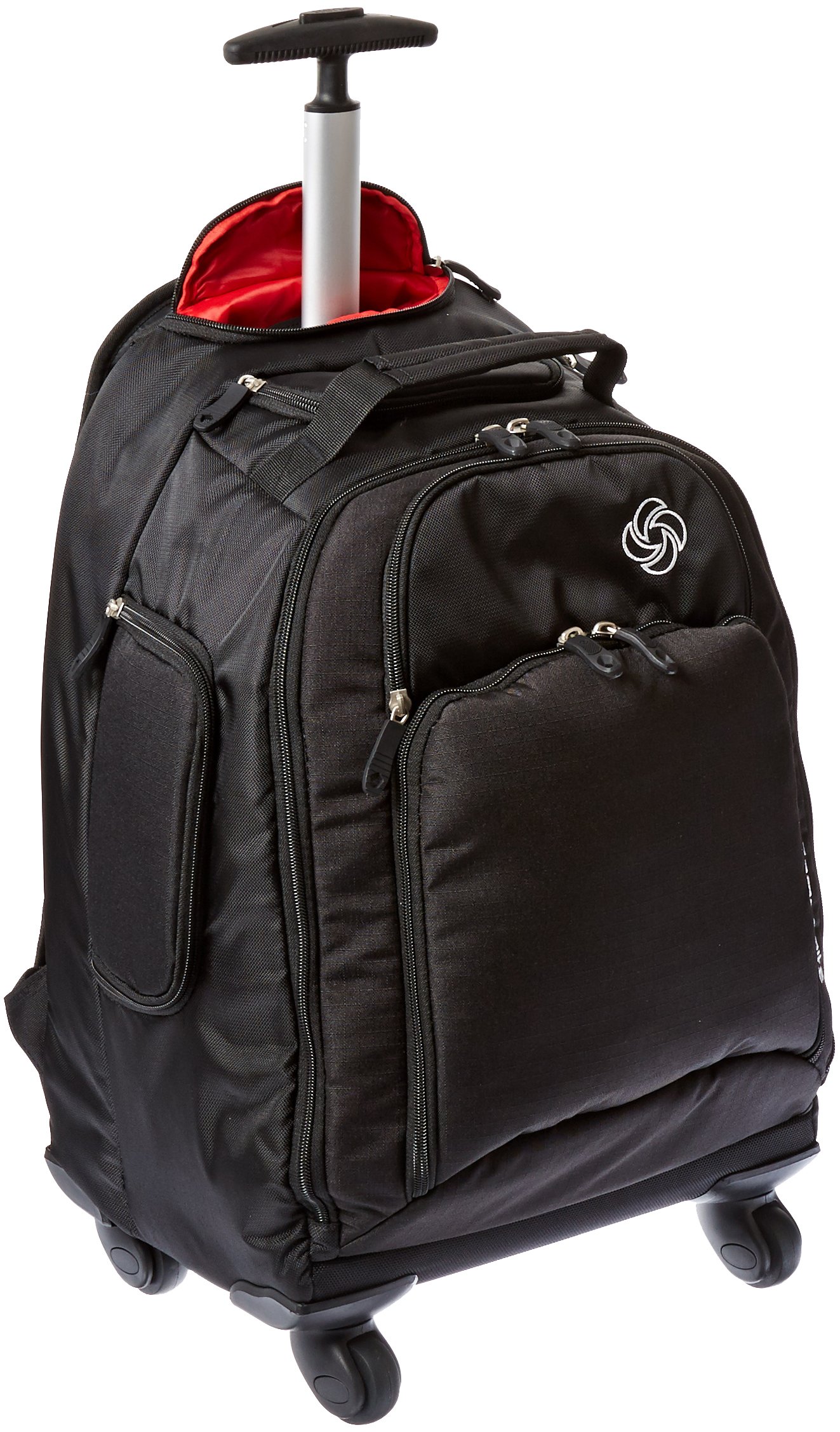 Samsonite MVS Rolling Backpack - 19-Inch Black Carry-On Backpack with Wheels for Business Travel, College & Commuting | Durable & Lightweight Luggage